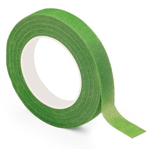 Flower Tape, Floral Tape for Bouquets, 1/2inch Green Flower Tape for Bouquet Stem Wrap Floral Arranging Craft Projects Corsages, Wedding Bouque - color: Light Green