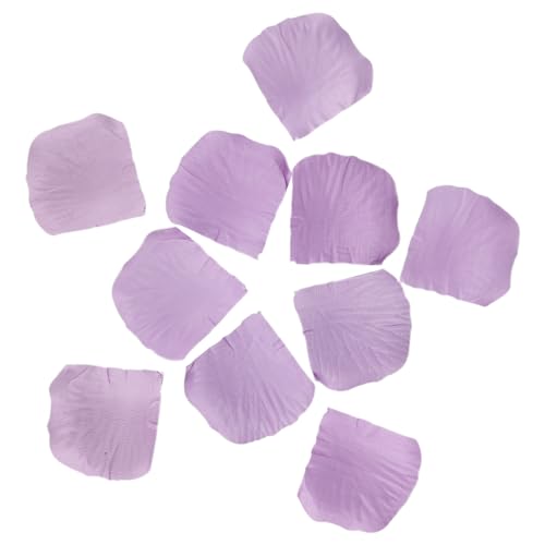 JHFGJGH 500 Pcs Exquisite Light Purple Rose Petals, Emulation Silk Rose Petals, Artificial Flower Petals for Romantic Nights, Weddings, Events, and Valentine's Day Deco (Light Purple) - color: Light Purple