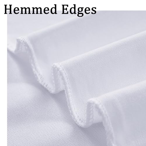 NSSONBEN 10x10 ft Wrinkle Free White Backdrop Curtains for Parties, Polyester Photo Backdrop Drapes 2 Panels 5x10ft for Wedding Birthday Party Photography Background Indoor Outdoor - color: White, size: 10ftx10ft