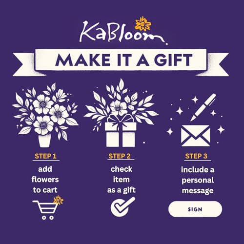 KaBloom-20 Blue&Purple Orchid Bouquet,Flowers for Valentine, Mother's Day - color: Blue and Purple, size: 20 count, style: With Vase