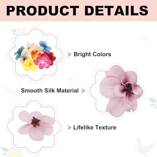 uxcell 20 Pcs Artificial Cattleya Flower Heads, Fake Cattleya Heads Bulk Artificial Flowers for DIY Wedding Bouquets Centerpieces Party Home Decorations, Autumn Purple - color: Autumn Purple