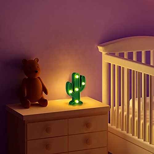 Kathfly 8 Pcs LED Cactus Light Cactus Centerpiece for Table Mexican Lamp Decor Table Party Decoration Mexican Theme Birthday Party Night Lamp for Home Garden Cinco De Mayo Decor(2.76 x 4.72 x 0.98 In) - size: 2.76 x 4.72 x 0.98 In