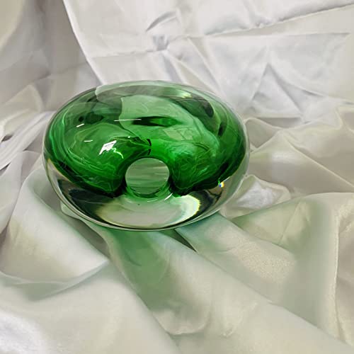 Crystal Vase, Modern Decorative Vase, Minimalist Floral Vase, Light Luxury Style for Home Decor, Centerpiece, Office, Pampas Grass, Dried Flowers, Flowers and Buds (Green) - color: Green