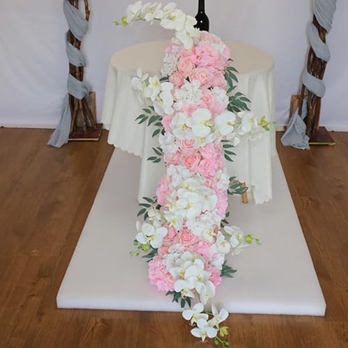 FagusHome Silk Hydrangea Heads 36 Pcs Artificial Flowers Heads and 3 Dozens Stems Fake Hydrangea Flowers with Stems for Home Wedding Decor (Pink White) - color: Pink White