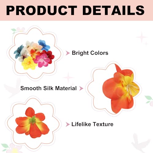 uxcell 20 Pcs Artificial Cattleya Flower Heads, Fake Cattleya Heads Bulk Artificial Flowers for DIY Wedding Bouquets Centerpieces Party Home Decorations, Sunset Red - color: Sunset Red