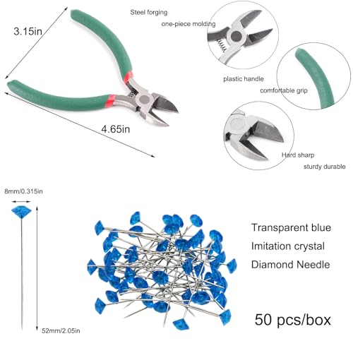 Floral Tape and Wire Arrangement Tools Kit with Wire Cutter - 1 pcs vase, 16 Gauge Paper Bag Flower Stalk and 22 Gauge Binding Iron Rope, Boutonniere Pin, for Bouquet Stem Wrapping and Floral Crafts - color: 16Ga Floral Wire+Wire Cutter Pin vase Floral Ta