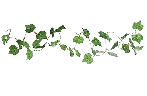 Elegant 38 Ft Autumn Artificial Grape Leaf Garland - 5 Strands, Highly Realistic Fall Decor for Weddings, Home, Parties, & Wall Display