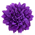 Purple Dahlias Artificial Flowers Bulk, 3.5 Inch Big Fake Dahlias Flowers Heads, 15 Pcs Artificial Silk Faux Flowers Heads for Floral Arrangements, Clothing Accessories, DIY Craft - color: Purple