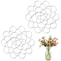 Flower Arrangement Holder Stainless Steel, Wire Flower Arranging Tool Flower Grid Flower Frog Wire Arranger for Vase Floral Stems Bouquets Plant Fixation (6inch) (2 PCS) - color: 2 PCS