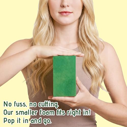 Floral Foam Blocks, Green Plant Foam,Wet & Dry Flower Foam for Fresh and Artificial Flowers,Florist Styrofoam Flower Arrangements Supplies, Decorations for Wedding, Birthdays and Garden (6) - color: 6Pack