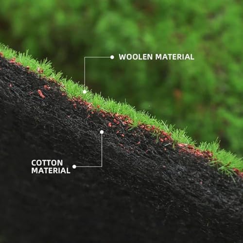 Simulation Artificial Moss Mat 1x1m(3.2x3.2ft) DIY Fake Grass Rug for Patio Home Backyard Balcony Art Wall Florist Decor - color: Green3