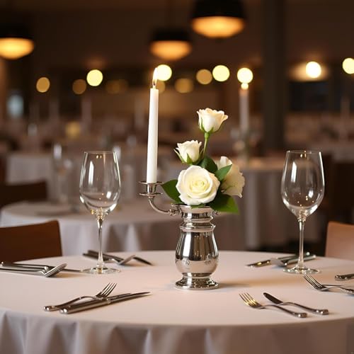2Pcs White Artificial Silk Roses Long Single Stem Artificial Roses for Home Decor Table Centerpiece Arrangement Valentine's Day Gift (19.68in Tall)