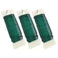 22 Gauge Green Floral Wire 3 Pack 114 Yards Flexible Paddle Wire for Christmas Wreath Tree,Crafts,Garland and Floral Arrangements (3,Green, 114 Yards) - color: Green