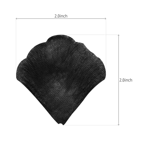 JHFGJGH 500 Pcs Exquisite Black Rose Petals, Emulation Silk Rose Petals, Artificial Flower Petals for Romantic Nights, Weddings, Events, and Valentine's Day Deco (Black) - color: Black