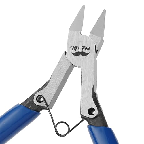 Mr. Pen- Wire Cutter, 5 Inch, 5 Pack, Wire Cutters, Diagonal Wire Cutters | Flush Cutter, Nippers, Side Cutters, Flush Cutters, Diagonal Cutter, Cutting Pliers, Wire Pliers - color: Blue, size: 5 inch, 5 Pack