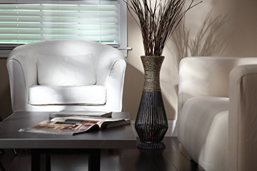 Hosley Tall Bamboo Wood Floor Vase 26" High. Ideal Gift for Wedding, Special Occasions, Home Office, Spa, Reiki, Organic/Natural Settings, Dried Floral Arrangements P1 - color: Multicolor