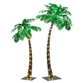 Lightshare 5FT+7FT Gorgeous Artificial Lighted Palm Tree, 248LED Lights, Decoration for Home,Party, Christmas, Nativity, Outside Patio-Electric - size: 5FT+7FT