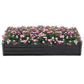 Thanaddo Galvanized Raised Garden Bed 6x3x1ft Outdoor Planter Box Galvanized Steel Garden Bed Kit for Vegetables, Flowers, Herbs and Succulents Black - size: 6x3x1 ft