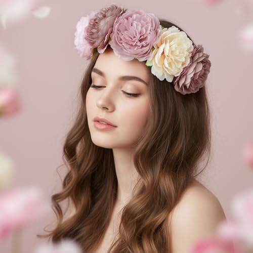 Thiccywoov 50 Pcs Artificial Flowers, 3.2 Inches Silk Rose Head Flowers Fake No Stem for Wedding Bridal Bouquet Home Floral Decor DIY Centerpieces Arrangements Party Tables Decorations(Grey Pink) - color: Grey Pink