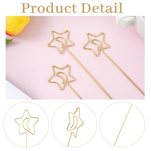 30-Pack Floral Picks Flower Bouquet Decoration Picks - 13 Inch Metal Sticks for Floral Arrangements, Wedding, Party & Craft Decor (Gold Floral) - color: Gold floral