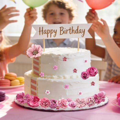 rongflower Faux Flower Heads Mini Rose Red Artificial Flower Heads Fake Peony Daisy Rose Flowers Multicolor Small Silk Daisy Flower Heads for Craft Garland Wedding Party DIY Home Decoration,2-4 cm - color: Rose Red