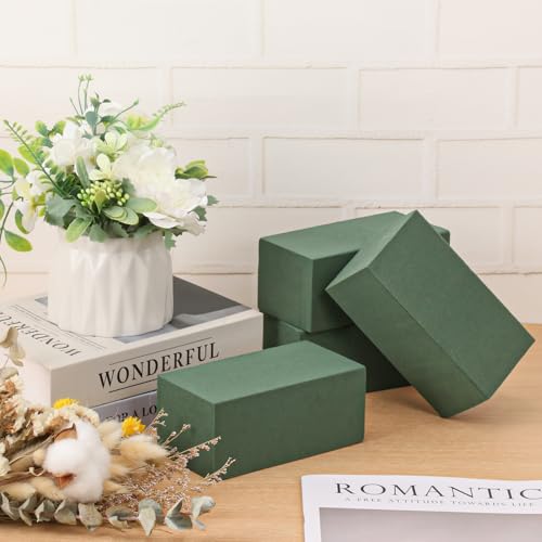 IHDYPPEW 20 PCS Green Floral Foam Blocks, 6"L x 3"W x 2.5"H Floral Foam for Flower Arrangements, Dry and Wet Florist Foam for Flowers, Flower Foam Bricks for Flowers Business, Outdoor, Weddings - size: 20 PCS 6 x 3 x 2.5 inch