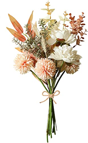 Artificial Hydrangea Artificial Plants Flowers Artificial Flower Bouquet Decorative Silk Flowers for Wedding Flower Arrangements Centrepiece (Champagne) - color: Champagne