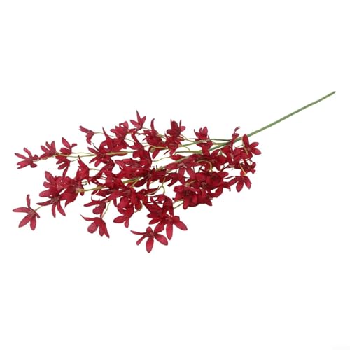 FABULETTA Artificial Flower Arrangement, Perfect for Weddings, Offices, and Living Rooms, (Burgundy) - color: Burgundy
