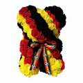 Germany LED Artificial Rose Flower Bear, Valentine's Mother's Day, Christmas, Birthday,Thanksgiving Party Anniversary Girl Friend Wife Light Strips and Greeting Cards (DE) - color: De