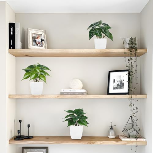 Briful 6PCS Fake Plants Potted Artificial Plants, Mini Faux Plants in White Pots Greenery Décor for Home Office Table Shelf Bathroom Farmhouse Indoor Decoration - color: Type#4