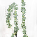 DearHouse 2PCS Eucalyptus Garlands Artificial Greenery Garland Faux Silk Eucalyptus Vines Wedding Backdrop Wall Decor Flower Arrangement - color: Light Green