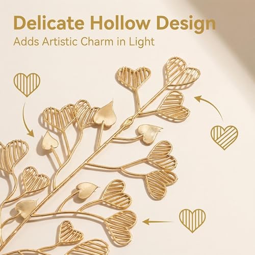 40 Pcs Decor Fake Heart Leaves for Christmas Decor Gold Leaf Artificiales para Table Wedding Home Room Office Decoracion (16inch) - color: Gold-b