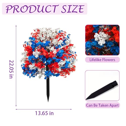 Artificial Petunias with Ground Stake - UV Resistant & Waterproof Faux Flowers for Outdoor Indoor Garden, Yard, Planter, Porch & Home Decor (Style F, 3 Pcs) - color: Style F , 3 Pcs