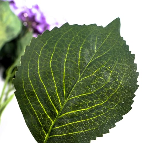 Larksilk Hydrangea Artificial Flowers - Faux Hydrangea Flowers - Home Decor, Easter Decorations, Spring Decor - Floral Centerpieces for Tables - 20" Floral Stems, Fuchsia, 3 Pieces - color: Fuchsia, size: Pack of 3