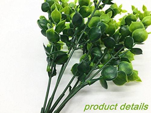 Artificial Shrubs, Fake Plastic Greenery Plants Eucalyptus Leaves Bushes, Indoor Outdoor Outside Home Garden Office Verandah Table Arrangements Decor Decoration 4pcs - color: Eucalyptus / 4pcs