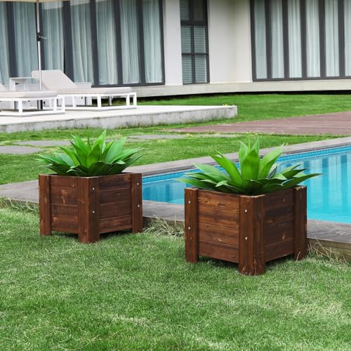 Ferrgoal Artificial Plants Fake Agave Succulent Plant 28 Inch Big Size Faux Succulents Stems for Indoor Outdoor Realistic & Natural Home Decor Plants for Office Housewarming