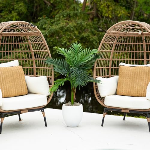 Nearly Natural 3ft UV Resistant Artificial Double Robellini Palm Tree - Indoor/Outdoor