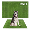 GLOBREEN Extre Large Artificial Grass for Dogs Potty, 5FTX7FT Fake Grass for Puppy Potty Training, Turf Rug for Pets Kennel Playpen Patio Balcony Indoor Outdoor - size: 5FTX7FT