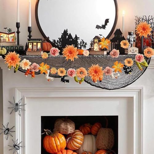 Fall Artificial Flower Heads Combo - 48pcs Orange Silk Flowers Bulk Faux Rose for Wedding Decor, Bridal Bouquets, Graduation Parties, Cake Toppers & Home DIY Crafts - color: Orange 1