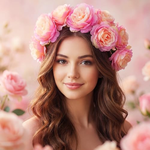 Thiccywoov 50 Pcs Artificial Flowers, 3.2 Inches Silk Rose Head Flowers Fake No Stem for Wedding Bridal Bouquet Home Floral Decor DIY Centerpieces Arrangements Party Tables Decoration(Pink Champagne) - color: Pink Champagne