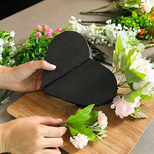 XCEL Floral Foam Blocks for Artificial Flower Arrangements, Craft Foam Block DIY Craft and Florist Supplies - color: Black 7" x 7" x 3" - 4 Pack
