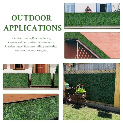 Artificial Ivy Privacy Fence Screen: 72"x 144" (72 SQFT) 4-Layer Leaf UV-Anti Faux Greenery Boxwood Backdrop Ivy Vine Leaf Panels for Outdoor, Indoor, Garden, Backyard and Decor - size: 72"x144" (1)