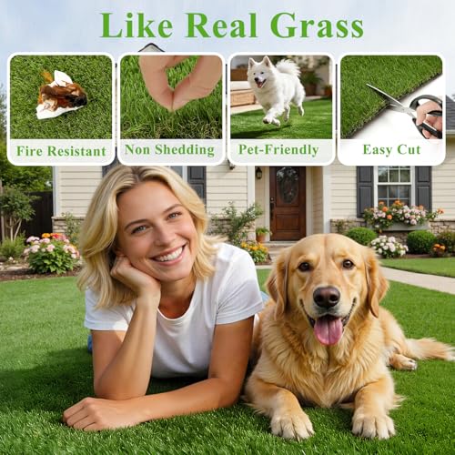 HEBE Artificial Grass Turf Mat 28"x39", Fake Grass Pee Pad for Potty Training,Washable Reusable Turf Carpet Dog Grass Patch for Dogs Potty, Lawn, Balcony, Indoor Outdoor - size: 28''x39''