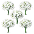 100Pcs Baby's Breath Artificial Flowers, White Real Touch Gypsophila Fake Flowers Bulk for Wedding Bouquet, Home Table Centerpieces, Bridal Shower, Party Garden Decor