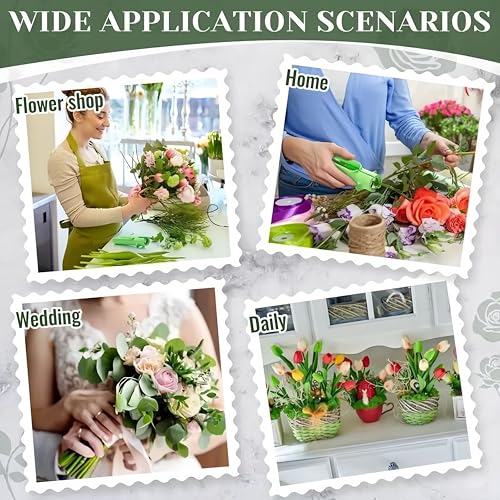 Green Plastic Rose Stripper Tool, Rose Thorn Stripper Tool, Flower Stem Stripper & Stem Cutter, Lightweight Durable Florist Tools for DIY Gardening Enthusiasts