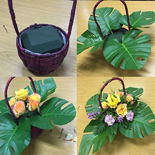 Crafare 6pc Wet Fresh Floral Foam Blocks Green Florist Foam Bricks 8.9(L) X 3.9(W) X 3(H) for Spring Fresh Flower Arrangement and Crafts Supply