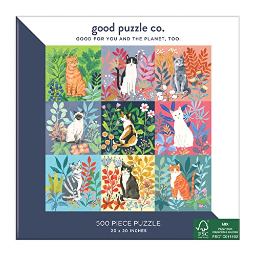 Good Puzzle Co. Cats and Flowers - color: Cats and Flowers