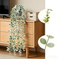echosari Artificial Hanging Plants, Fake Potted Eucalyptus Faux Hanging Plant, Fake Hanging Plants Indoor for Modern Boho Home Bedroom Shelf Decor - size: 1 PCS