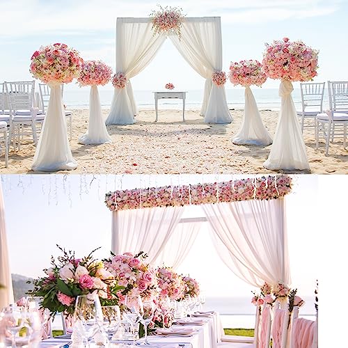 Sggvecsy Cherry Blossom Garland Artificial Cherry Flower Vines 6 Pack Hanging Silk Flowers Garland for Home Wedding Garden Party Arch Office Decor (Pink) - color: Pink, size: 6pcs