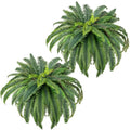 CQURE 45" Fake Ferns Artificial Plants Large,Set of 2 Artificial Boston Ferns Faux Hanging Fake Plants for Outdoors Planter Home Garden Decor,60 Branches - size: 45'' 60 leaves-2pcs